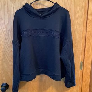 Black Under Armour cropped hoodie